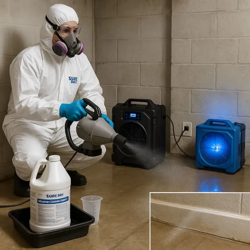 Sanitization and Odor Removal process in Fairhaven, MA